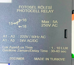 Metess MFD-04 Industrial Photocell Relay 220V AC,24V AC/DC