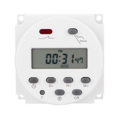 DC 12V Digital LCD Programmable Timer For Relay Switch 16A 1Min-168H Range