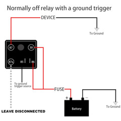 Relay 250A, 12V Continuous Duty Relay, 5 Pin Starter Relay, Spdt High Current Hi