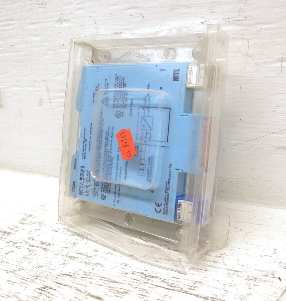 NEW Measurement Technology MTL5021 Loop Powered Solenoid Alarm Driver Barrier