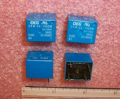 QTY (10) ORW-SS-109DM OEG 9Vdc SPST-NO 1-form-A PCB RELAYS NOS