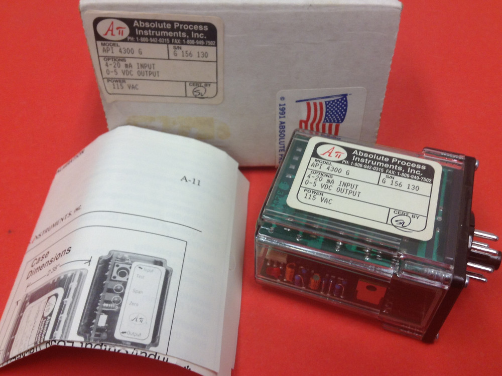 Absolute Process Instruments – Model #API-4300 G – NEW