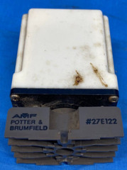 POTTER & BRUMFIELD SOCKET TRACK MOUNT RELAY CB1003B-70 TIME DELAY 0.1-10 SEC