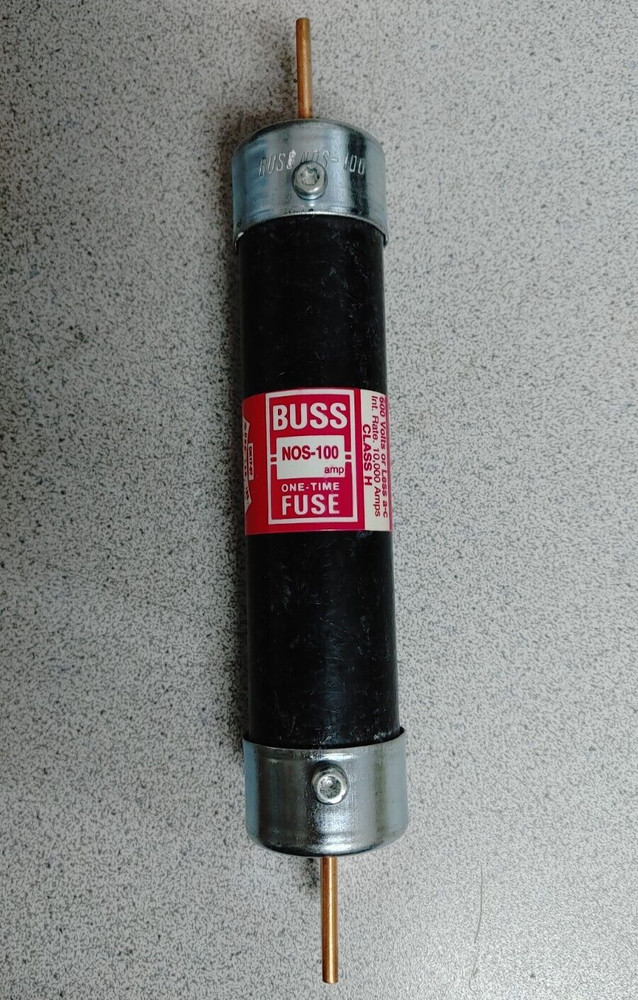 BUSS NOS-100 100A 600V ONE TIME FUSE NEW!! WOW!!