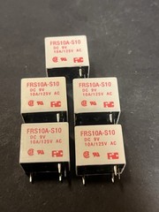 Lot of 5 FIC FRS10A-S10 Relay 9VDC 10A 125VAC 4-Pin Miniature PCB Mount NEW