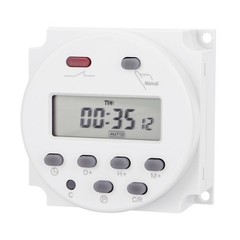 DC 12V Digital LCD Programmable Timer For Relay Switch 16A 1Min-168H Range