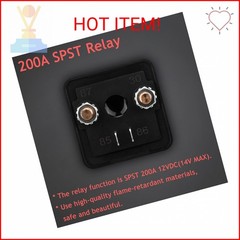 Hamolar 2 Pack 12V 200 Amp Continuous Duty Relay Switch Car Starter Heavy Duty S