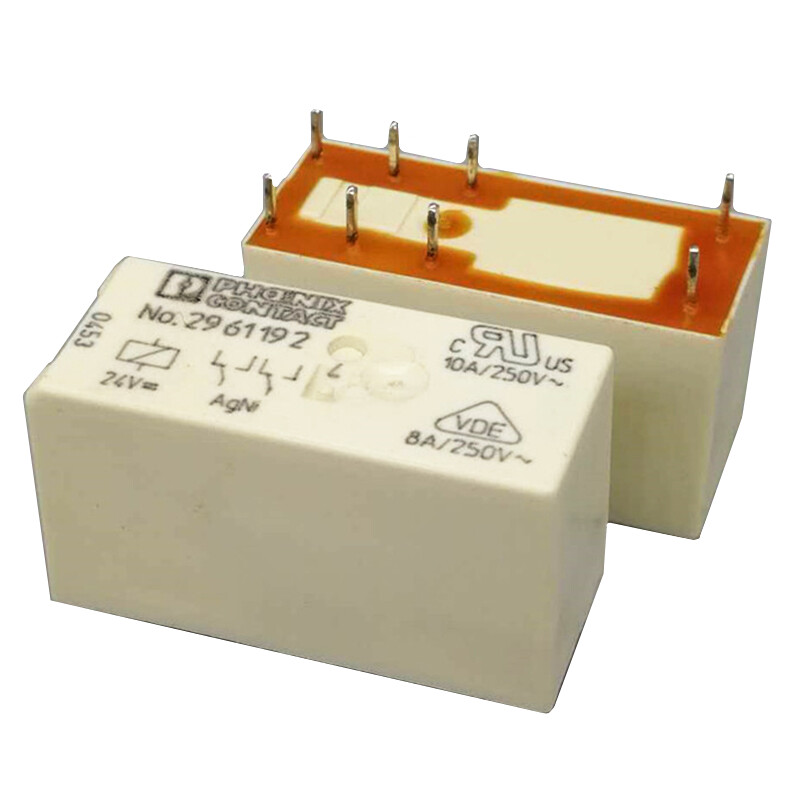 10Pcs Phoenix No.2961192 24VDC Power Relay 8Pins 8A 250V