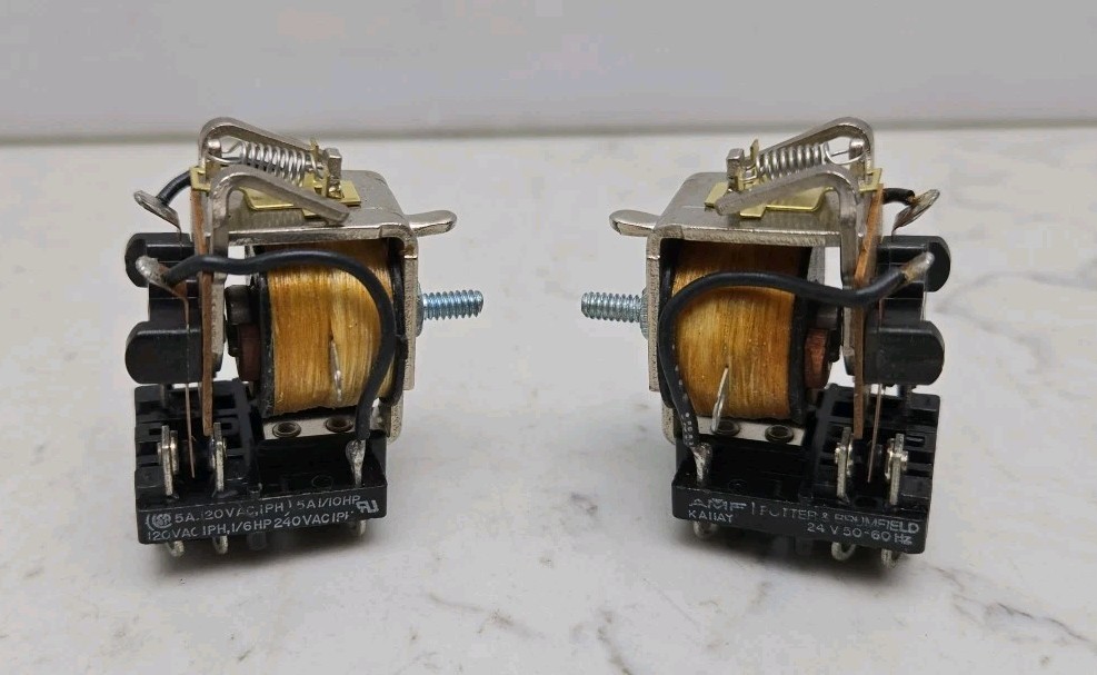 2 Pack Potter & Brumfield KAIIAY Relay 24V 50/60Hz New Lot of 2