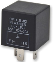 CF14 LED Flasher Relay: 3-Pin Electronic Turn Signal for 12V LED Lights