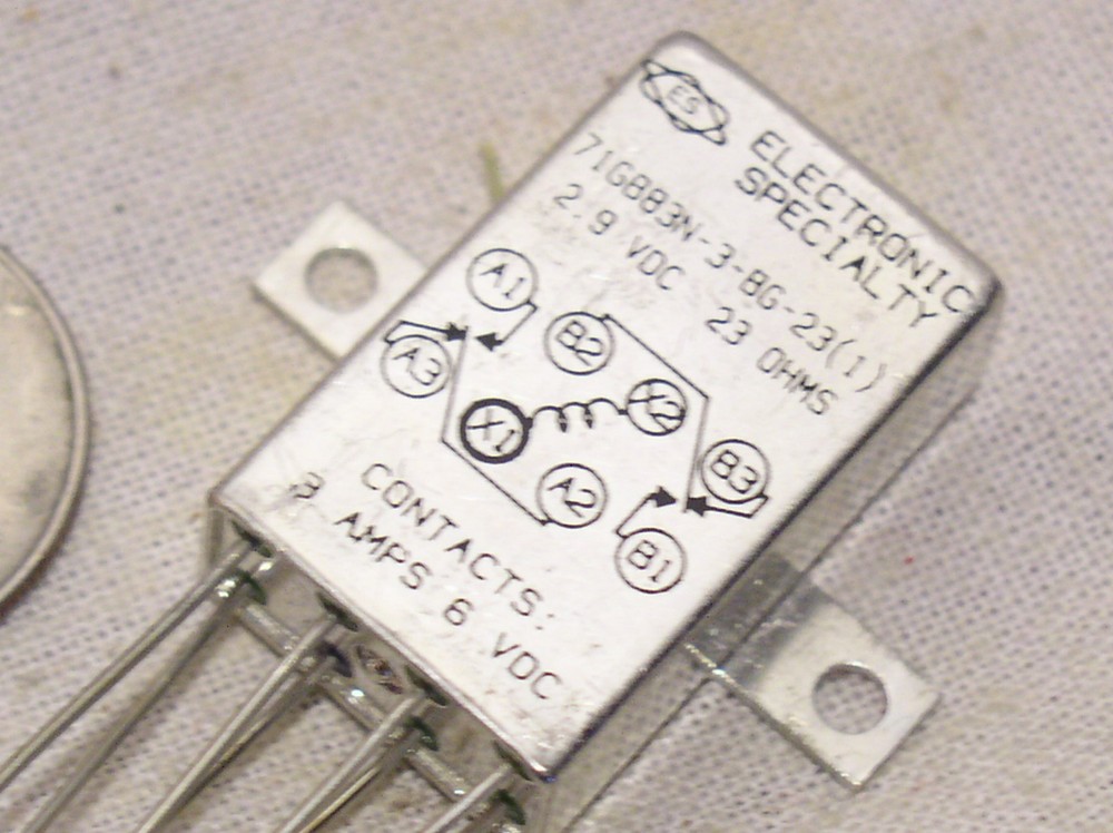 1 OBSOLETE ELECTRONIC SPECIALTY MIL RELAY 71GB83N-3-BG-23(1)2.9V 23 OHMS 3A 3 A