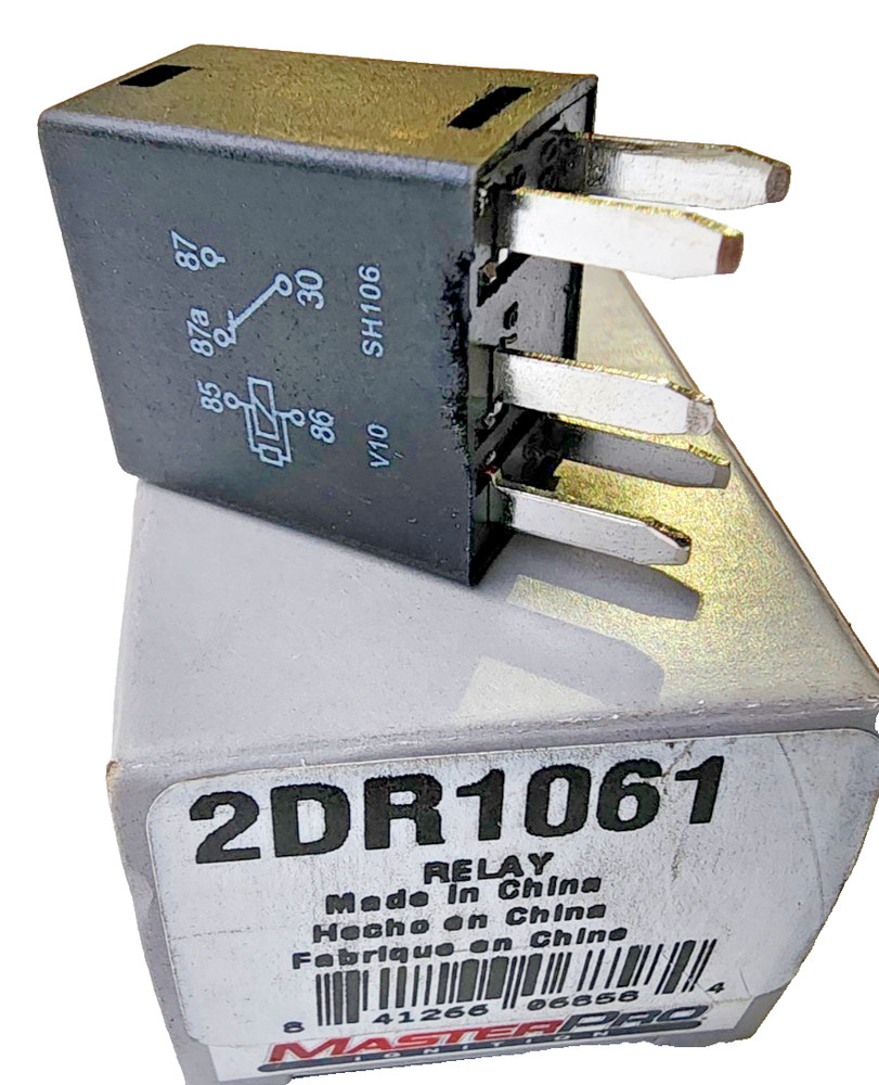 MasterPro 2DR1061, 30 Amp, 5-Terminal, 12V Multi-Purpose Relay