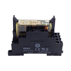 Idec RF1V-5A1BL-D24 Force Guided Plug In Relay, 5NO+1NC, 6A 250VAC, 24VDC Coil