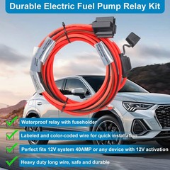12V Fuel Pump Bypass Relay Kit Waterproof 40 AMP Fuel Pump Relay Switch Module