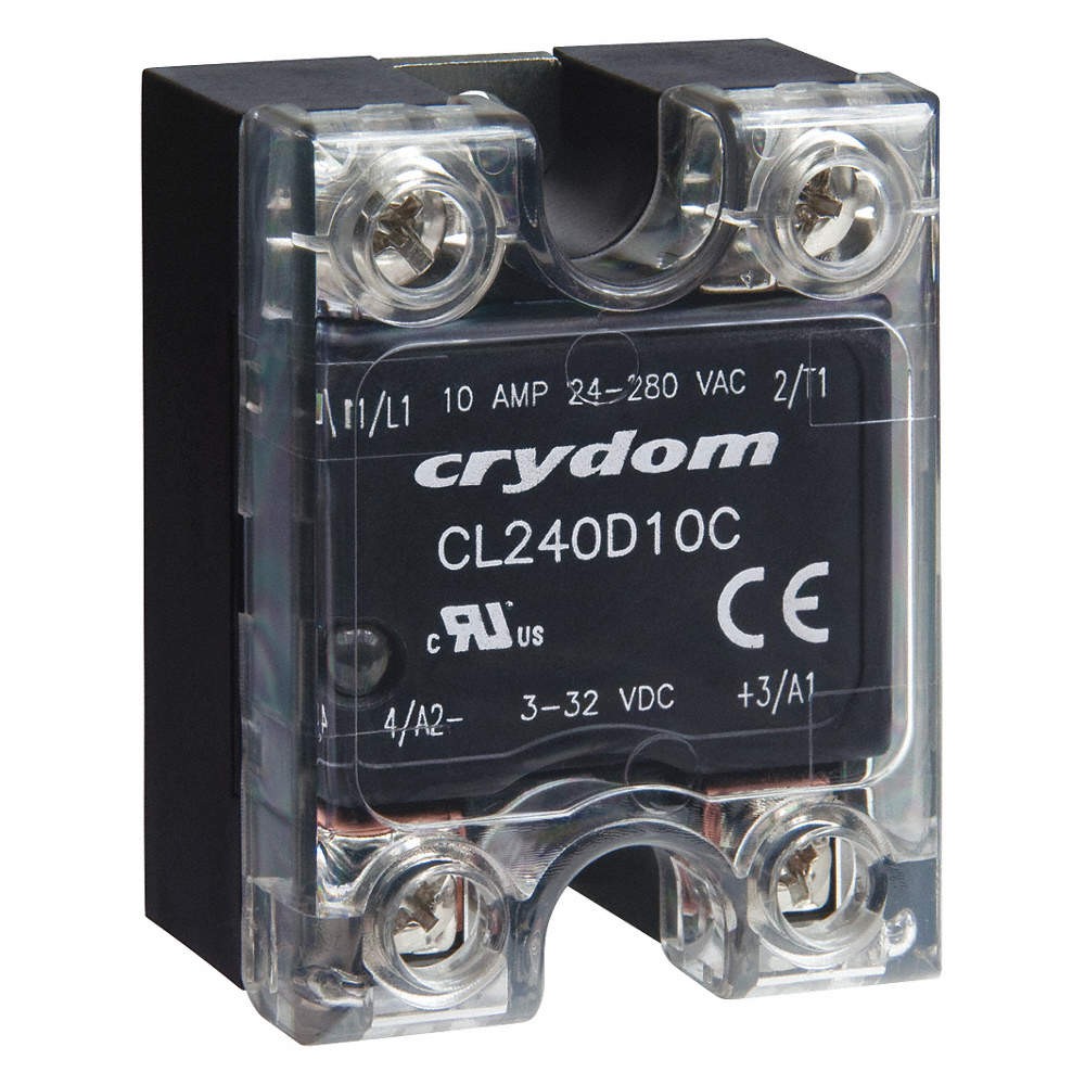 CRYDOM CL240D10RC Solid State Relay,In 3 to 32VDC,10 PK 20