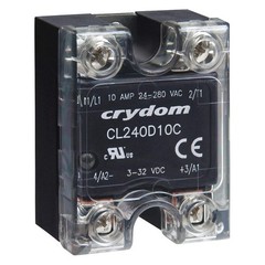 CRYDOM CL240D10RC Solid State Relay,In 3 to 32VDC,10 PK 20