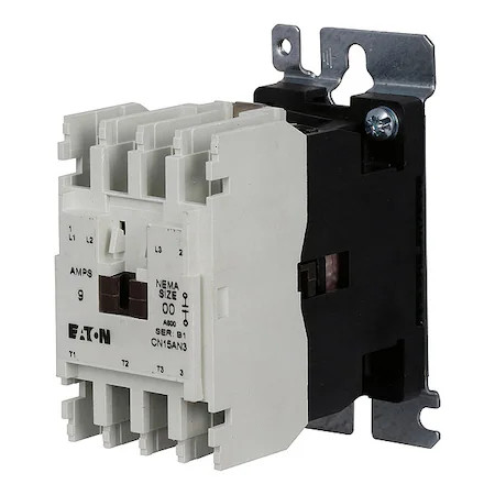 Eaton Cn15an3ab 120Vac Non-Reversing Magnetic Contactor 3P 9A Nema 00