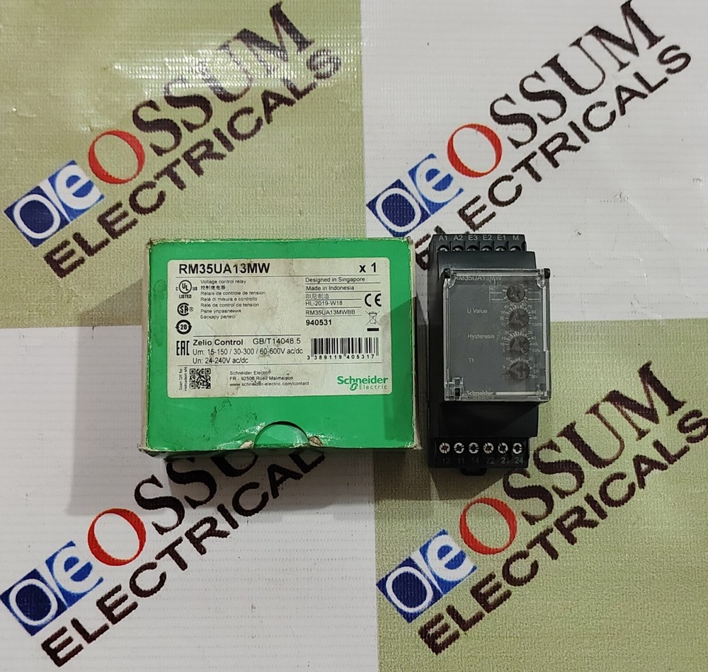 SCHNEIDER RM35UA13MW VOLTAGE CONTROL RELAY VOLTAGE 24-240VAC/DC FAST SHIPPING