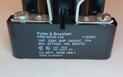 Potter & Brumfield PRD5DY0-110 Power Relay 110VDC, Single Pole Double Throw
