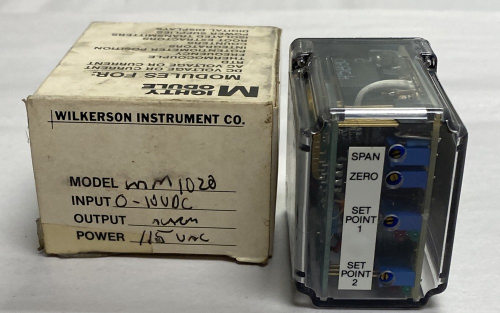 WILKERSON INSTR CO,MM1020,MIGHTY MODULE DUAL ALARM MODULE 115V NOS