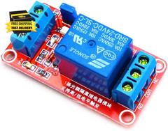 2Pcs DC 24V 1 Channel Relay Module with OPTO Isolation Support High or Low Level