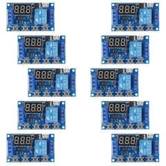 10 PCS DC 630V Timer Relay Programmable Delay Module Cycle LCD 5V Micro USB