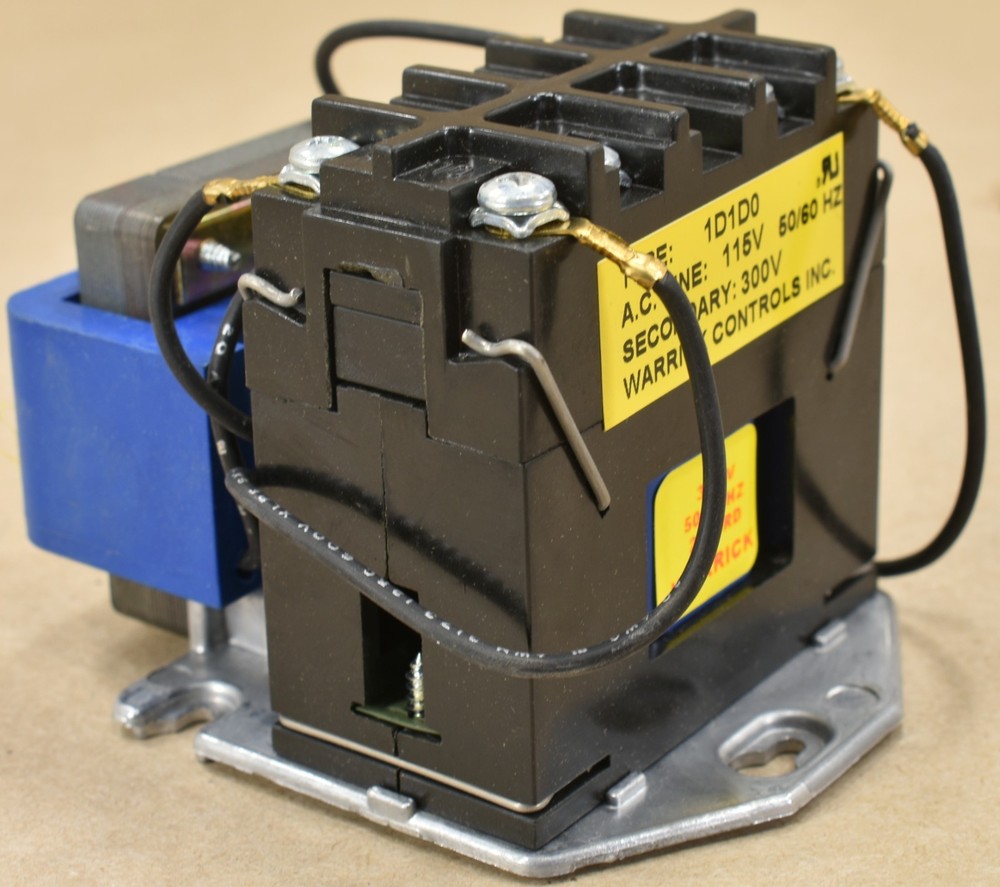 Warrick Controls 1D1D0, Control Relay, 1NC 1NO, 115 V, 50/60 HZ, Secondary 300 V