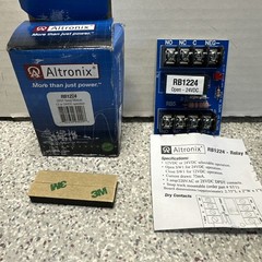 ** New ** Altronix RB1224 DPDT Relay Module 12 or 24VDC Operation