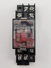 Fuji Electric HH52P-CRL Relay 5A Coil 200/220VAC with TP58X1 Socket Base 7A 250V