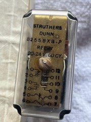 B255BXBP-24VDC Struthers-Dunn Relay 24VDC 250Ohm 10A DPST-NO/DPST-NC