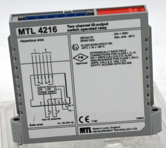 MTL 4216 TWO CHANNEL IS-OUTPUT SWITCH OPERATED RELAY