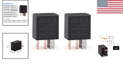 Reliable 12V 30A SPDT 5 Pin Relay Kit – Heavy-Duty Performance (2 Pack)