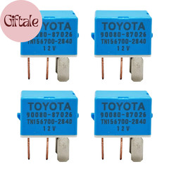 4X 90080-87026 90987-02027 AC Relay 12VDC 4Pins 90987-02028 Compatible with Toyo