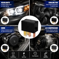 2 Pack Automotive Relay 12V 35A SPDT Plug In Waterproof Housing For Honda