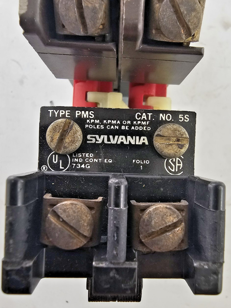 JoslynClark Sylvania Slim Jim Relay Type 7305-PMS 5SRR KPMA-1 Red Rod 10A 600VAC
