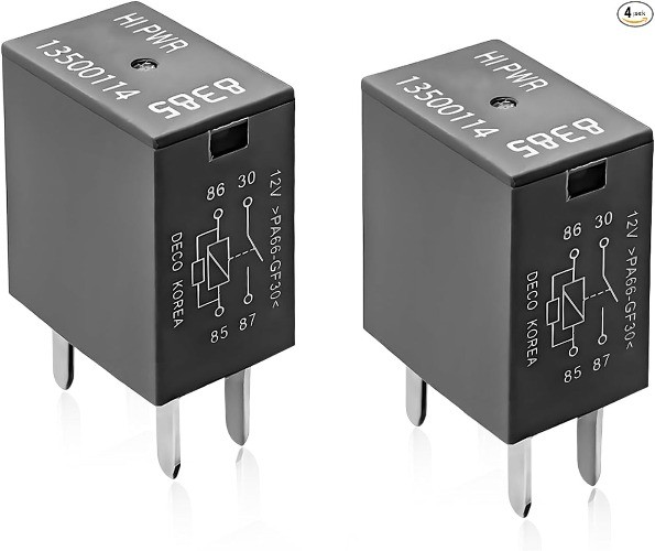 4-Pin High Power 12VDC 40A Car AC Relay, 4 PCS Multi-Purpose Quic Color: 2 Pcs
