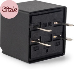 1 Pack 4 Pin 40AMP 12V DC SPST Universal Multi-Purpose Relay Compatible with Che