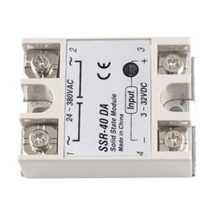 1-10Pcs SSR-25DA SSR-60DA 250V Solid State Relay Alloy Heat Sink 25/40/60/100A