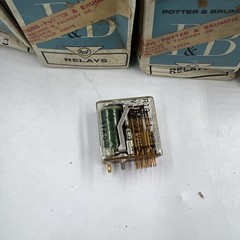 Lot of 4- Potter & Brumfield AMF Relay R10-E1-Y4-V700, 4PDT 2A 24V NOS