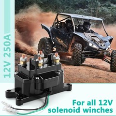 12V 250A Winch Solenoid Relay Contactor for ATV UTV 2000-5000lbs | Direct Replac