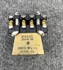 Ohmite DOX-187T 110VDC Relay New
