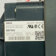SCHNEIDER ELECTRIC 59836 SEP363 EASERGY SEPAM SERIES 60 WITH HMI/24-250V RELAY