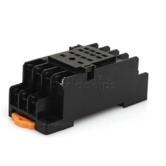 MY4NJ 12V 24V 110V 220V Coil Power Relay DIN Rail Mounted 14Pin + Base PYF14A U
