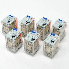(Lot of 7) Carlo Gavazzi RMIA21024VDC Relays, DPDT, 24VDC Coil, 10A 250VAC/30VDC