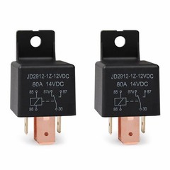 2pcs 5-Pin JD2912-1Z-12VDC 80A 14VDC SPDT Truck Boat Car Relay 12V Switch