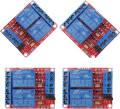12V 2 Channel Relay Module Optocoupler Isolation High Low Level Trigger 250V