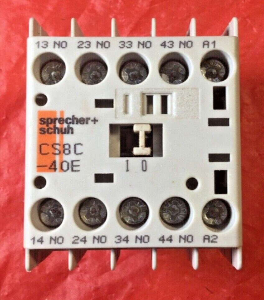 SPRECHER & SCHUH CS8C-40E-110VDC Control Relay