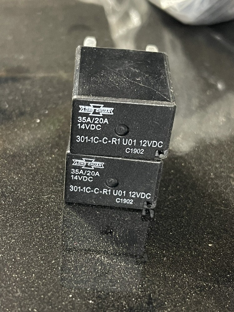 Automotive Purpose Relays 301-1C-C-R1-U01-12VDC 5 PIN 4Pack