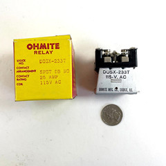 Ohmite DOSX-233T General Purpose Relay 25 amps 115 V AC Vintage