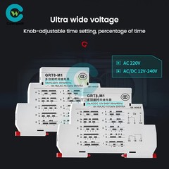 AC/DC12V-240V A220V 16A On Delay Off Delay Timer Relay Time Delay Relay Din Rail